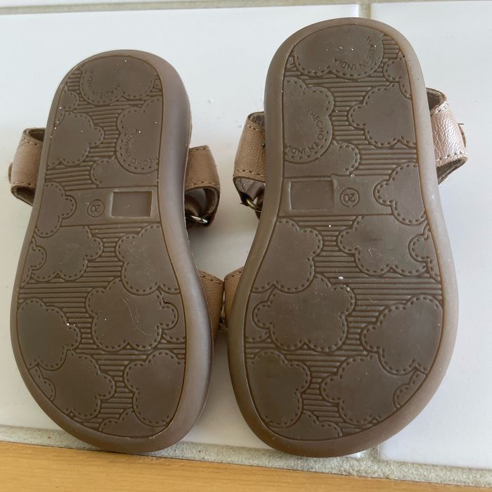 Sandalettes feuilles dorées - photo numéro 2