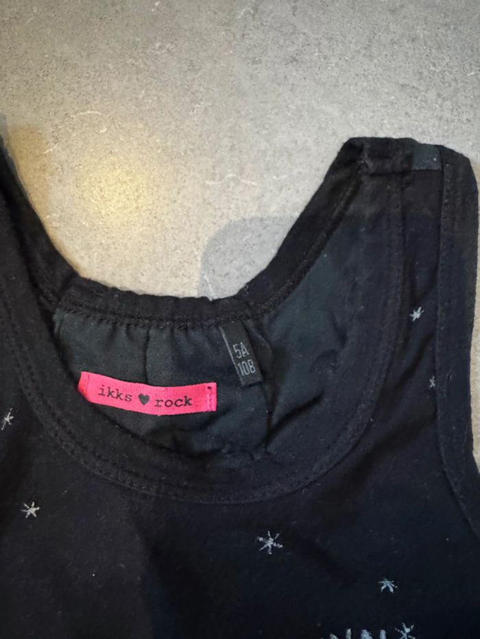 Débardeur - Ikks - Rock festival / Etoiles / Cœur - Noir - 5 ans - photo numéro 2