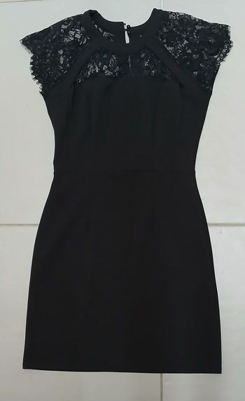 Petite Robe Noire Dentelle Cache-Cache - Taille 36
