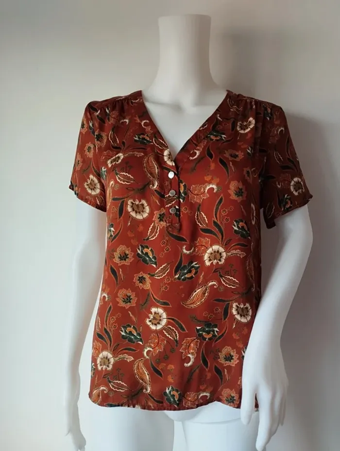 Blouse manches courtes satinée Morgan taille 40