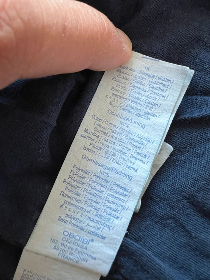 Jolie veste effet jean Obaïbi 12 mois TBE - photo numéro 6