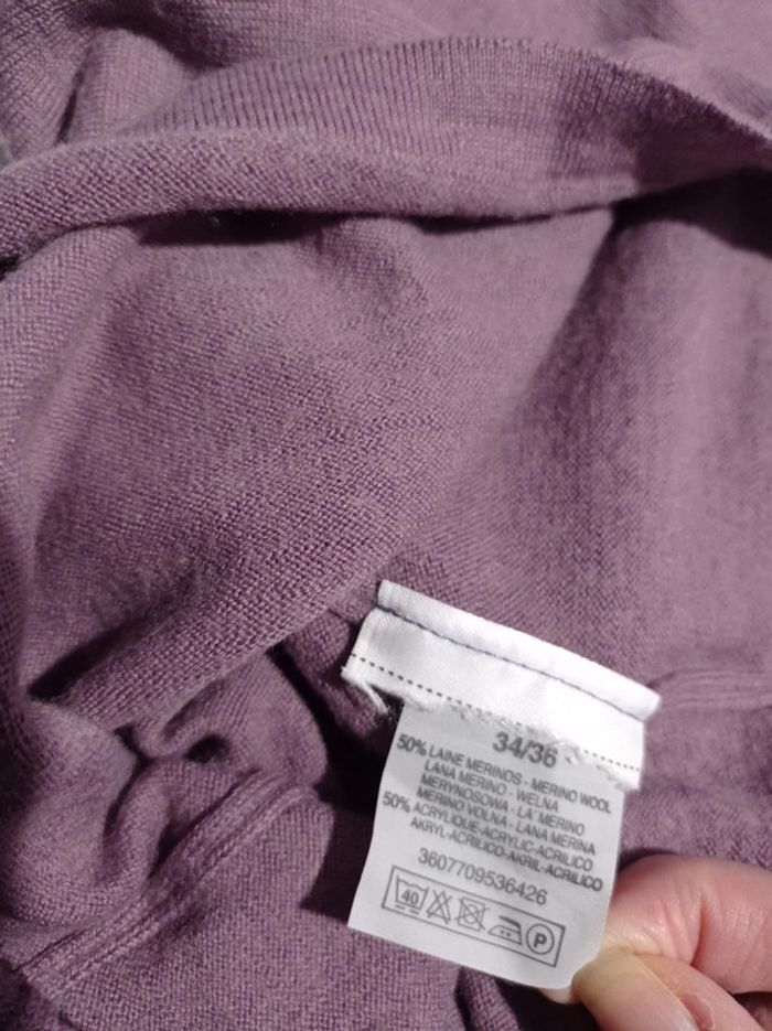 Pull parme 34/36 - photo numéro 3