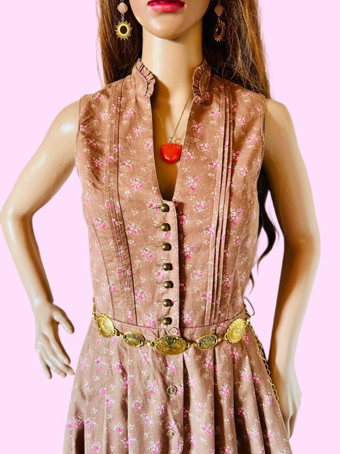 💐Magnifique robe vintage autrichienne cottagecore fairycore Distler floral dress💐 - photo numéro 8