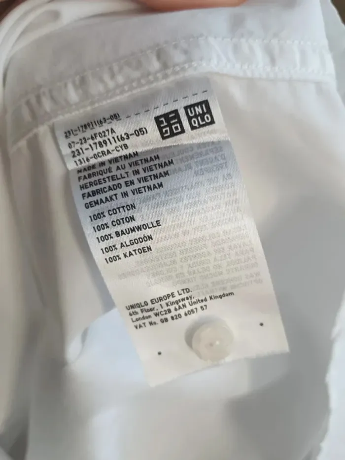 Chemise blanche col mao Uniqlo - photo numéro 8