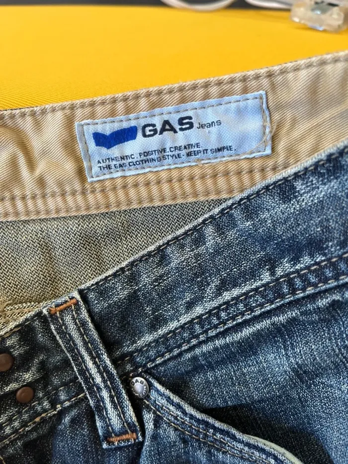 Jeans homme taille 42/44 (34 us) brut délavé Gas jeans - photo numéro 11