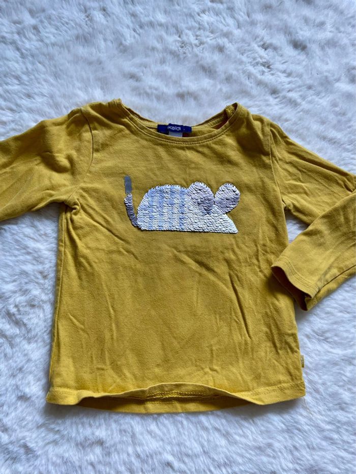 Lot de 2 t-shirt manches longues okaidi 2 ans - 86 cm - photo numéro 2