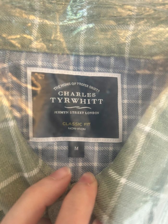 Chemise verte à carreaux manches longues neuve - M - Charles Tyrwhitt - photo numéro 4