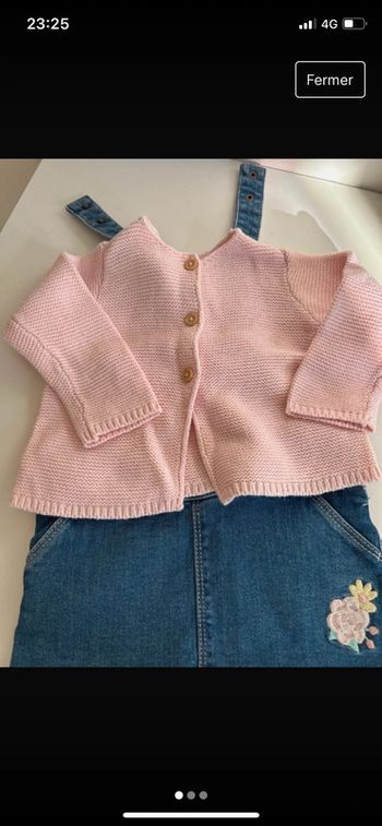 Ensemble robe en jean + cardigan