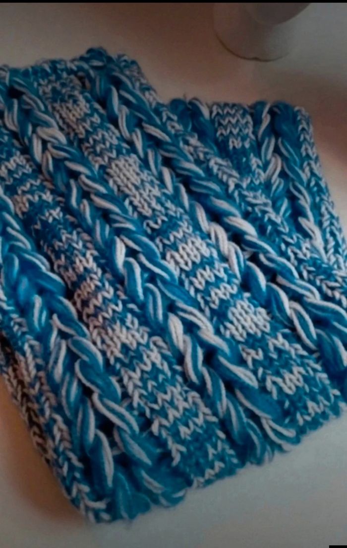 Snood bleu - photo numéro 3