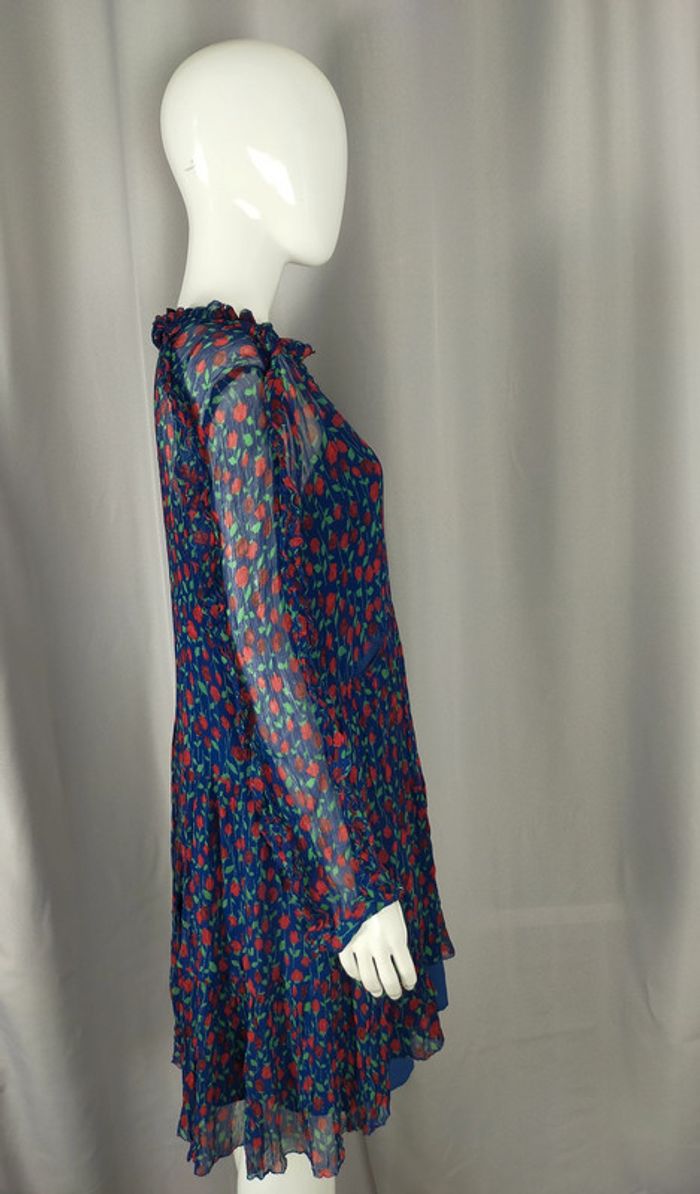 Robe The Kooples transparente à fleurs – Taille 3 – Volants & boutons - photo numéro 16