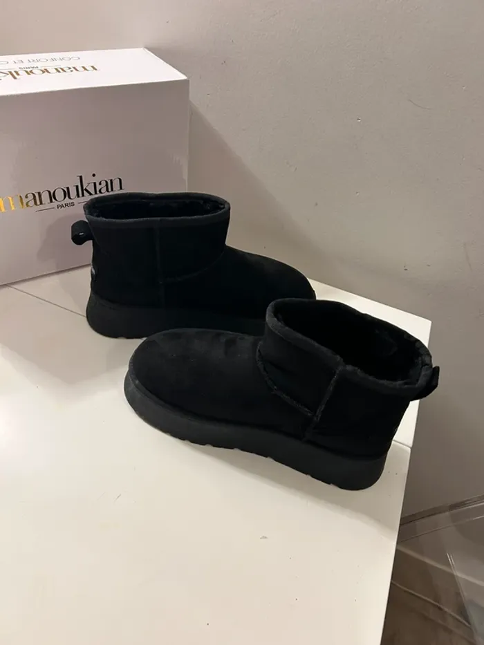 Alain Manoukian, bottes fourrées, noir pointure 37 neuf - photo numéro 13