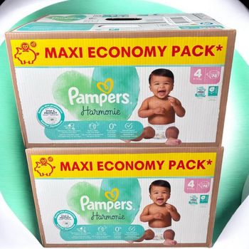 Harmony taille 4 Pampers 2 cartons de 78couches 