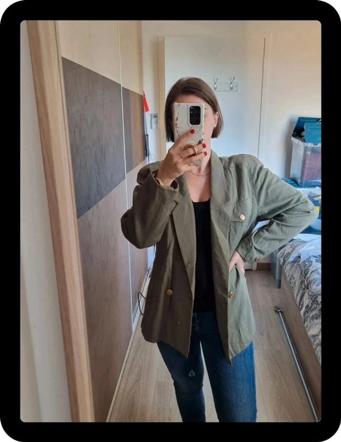 Veste vintage kaki - photo numéro 3