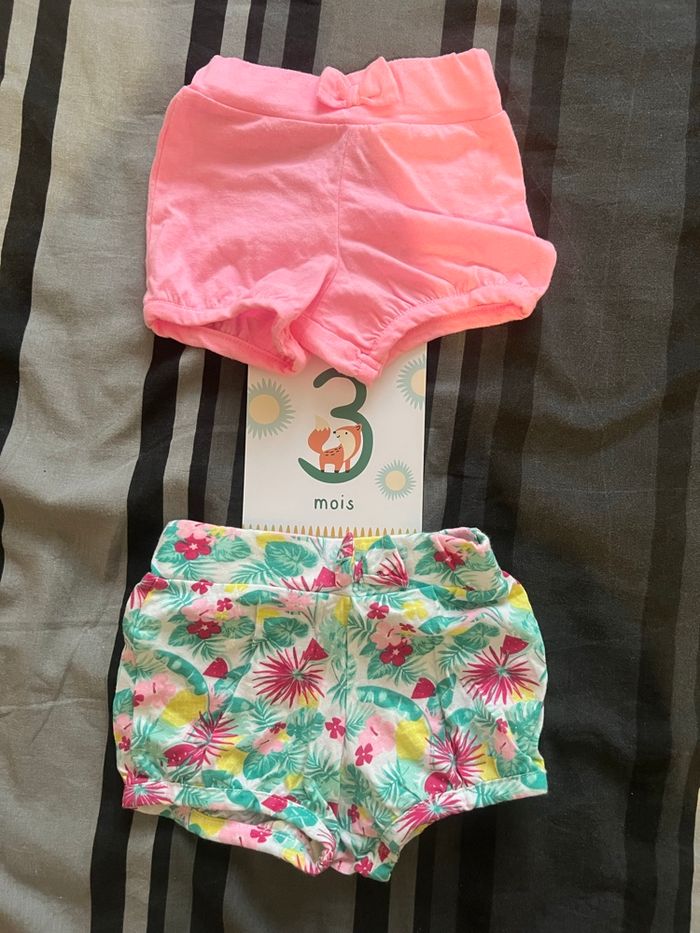 Lot shorts - 3 mois