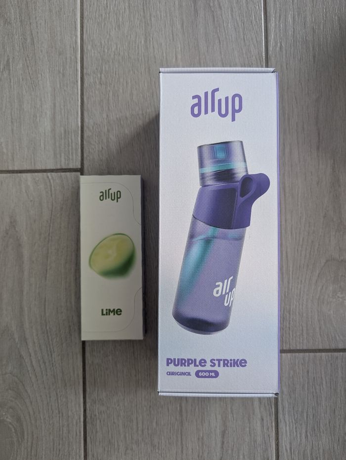 Gourde Air Up Purple Strike 600ml neuve + 3 pods