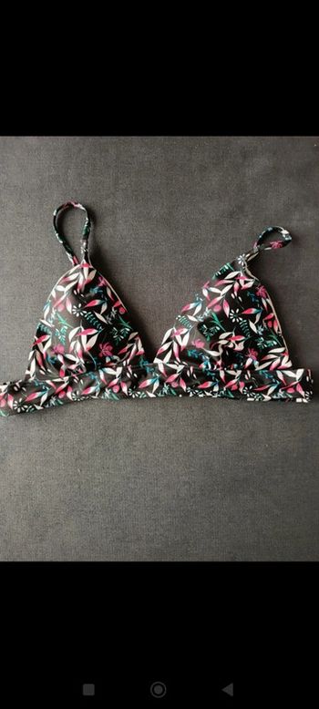 Haut maillot de bain 2 pièces fleurie