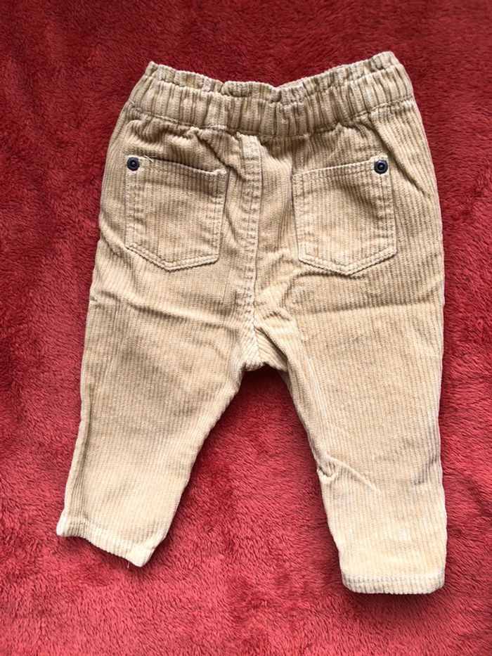 Pantalon velours côtelé - 6 mois - photo numéro 2