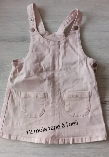 Robe jean rose