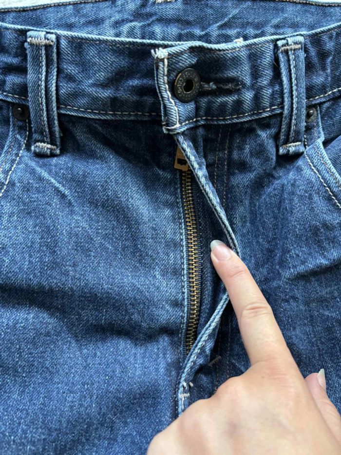 Jean Levi’s 569 loose Straight droit ample homme W33 L30 Made in Mexico bleu foncé L/44 Vintage Y2K - photo numéro 8