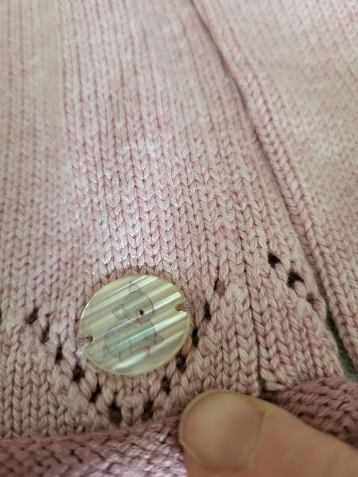 Gilet vieux rose sergent major 12 mois - photo numéro 3