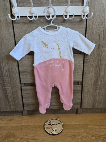 Vêtement Bébé Fille - Pyjama Licorne - Gémo - 3 mois
