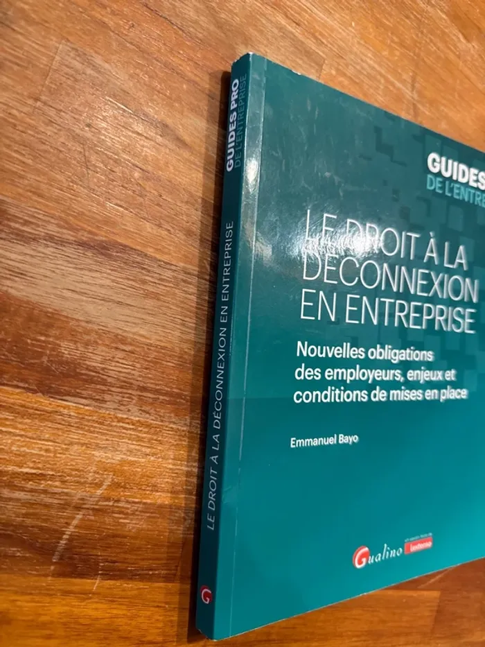 Livre le droit à la déconnexion en entreprise - photo numéro 2
