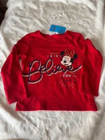 Tee shirt manche longue minnie Disney