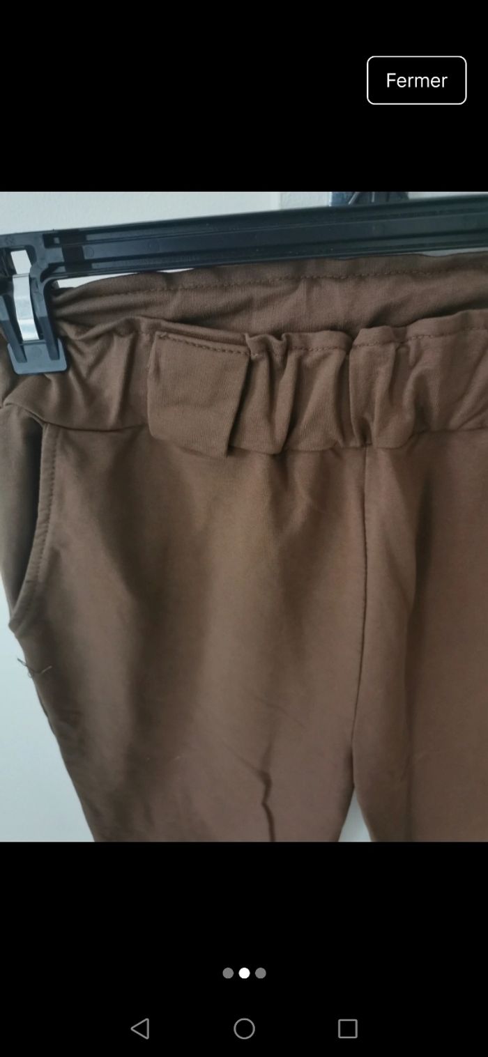 Pantalon chino chocolat - photo numéro 2