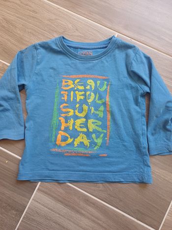 T-shirt manches longues garçon 24 mois