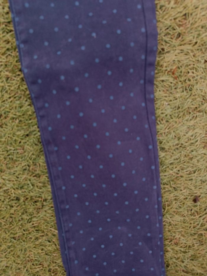 Pantalon marine à pois - photo numéro 2