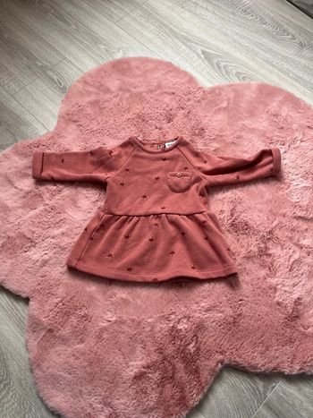 Robe molletonnée bébé fille 6 mois