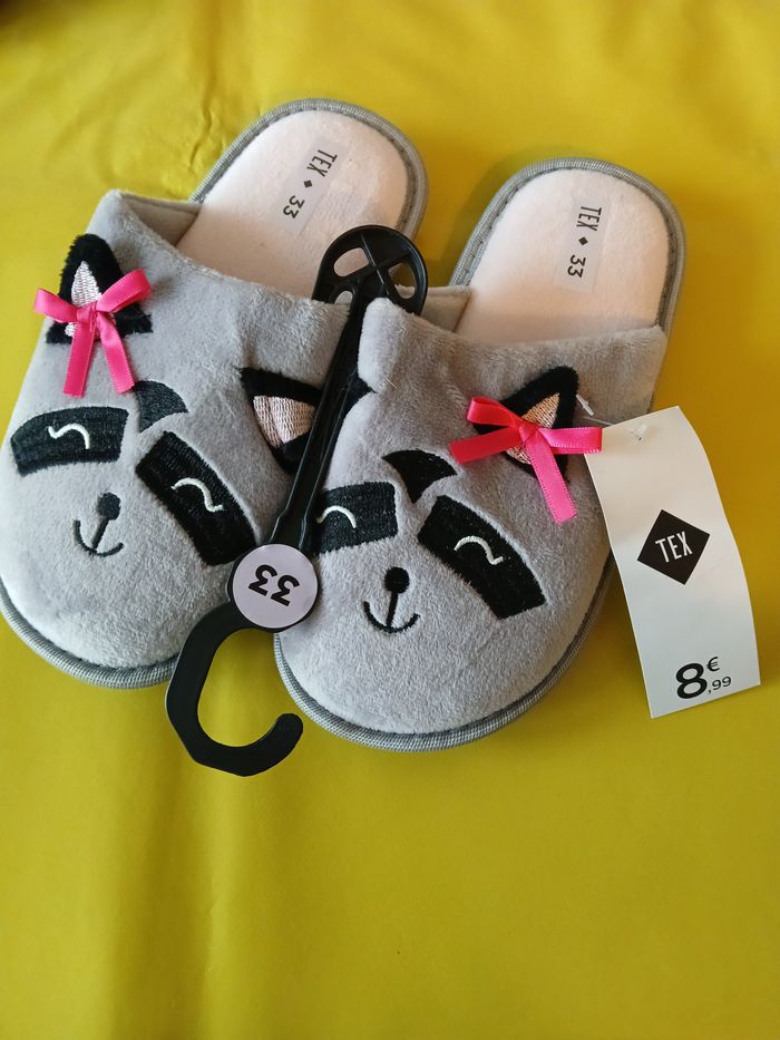 chaussons panda fille 33