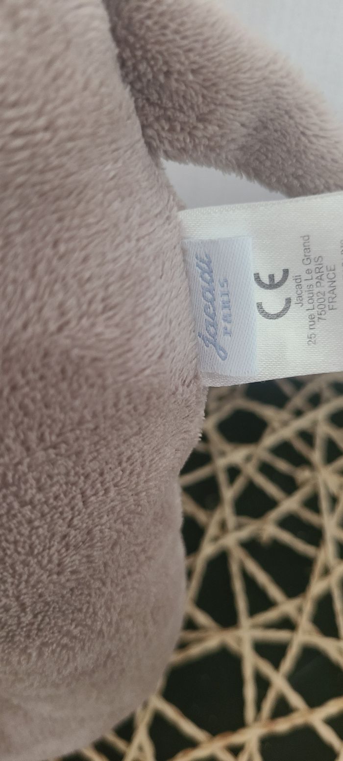 Peluche éléphant JACADI Un voyage en Afrique gris - photo numéro 6