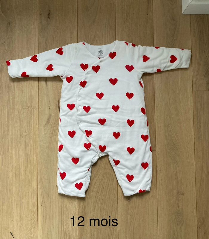 Combi ouatinée coeur