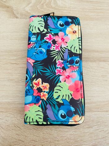 Porte monnaie stitch Hawaï fleur grand portefeuille