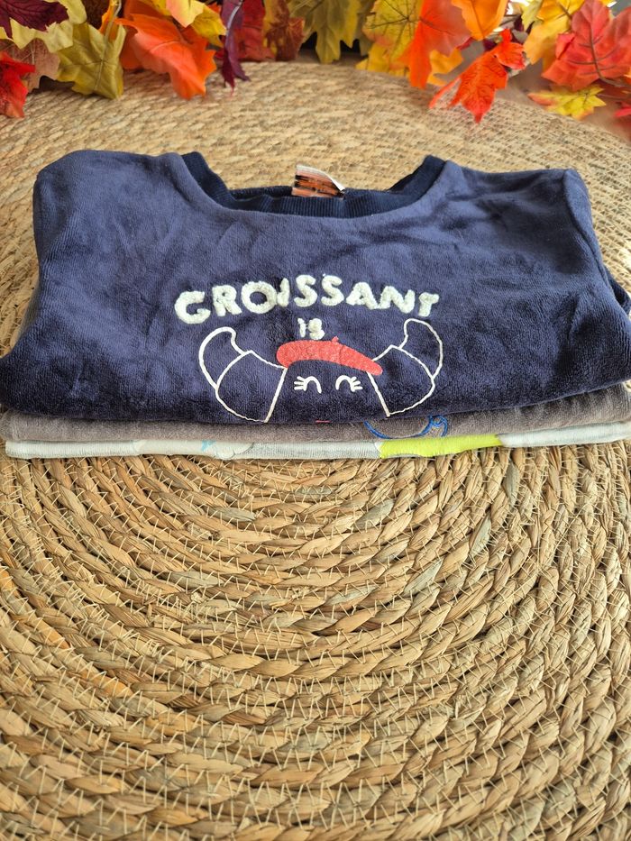 3 hauts de pyjamas en velours garçon 3 ans - photo numéro 9