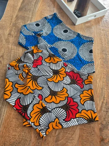 Lot de 2 Tops Une Manche Orange et Bleu Femme Taille M/38