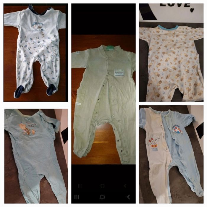 Lot 5 pyjamas 12 mois