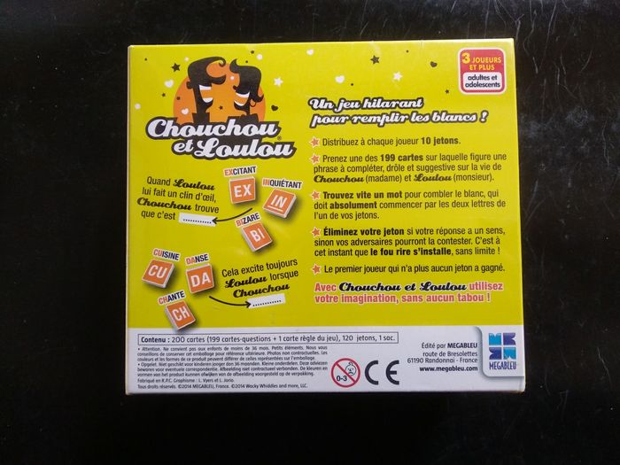 Jeu Chouchou et Loulou Neuf - photo numéro 2