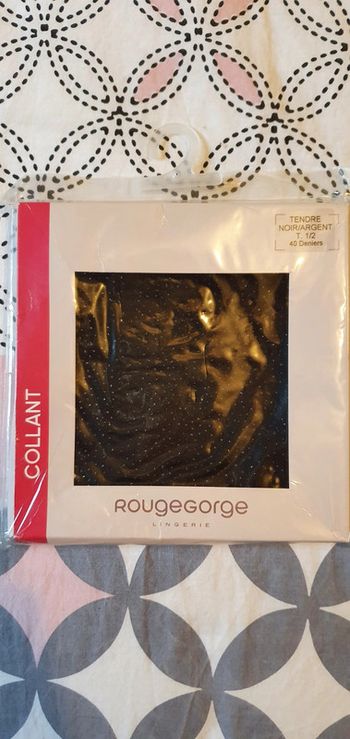 Collant noir argent