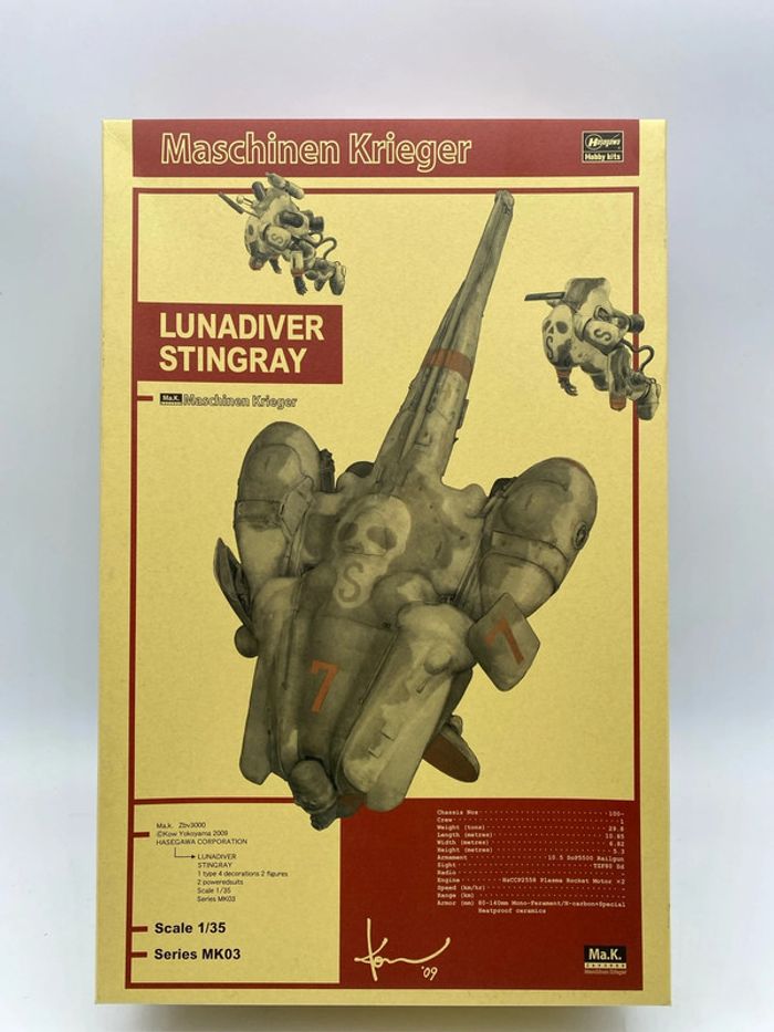 Maquette Hasegawa Maschienen Krieger Lunadiver Stingray