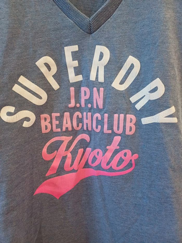 Tee-shirt superdry col v - photo numéro 2