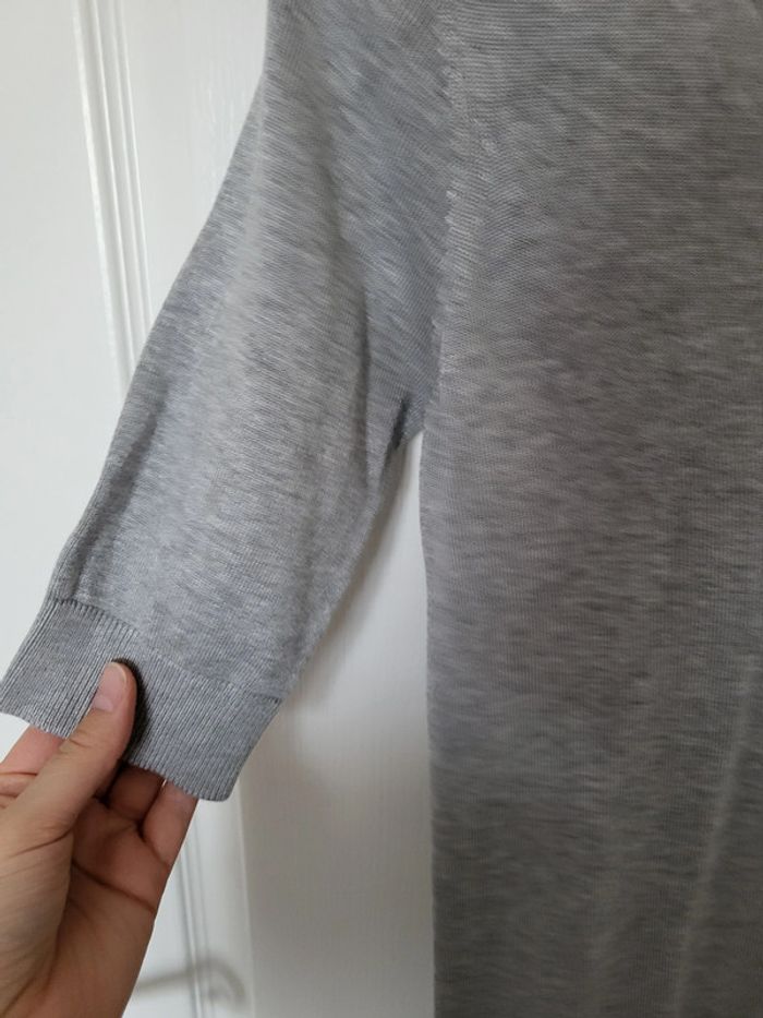 Robe grise col V Monoprix T1 - photo numéro 3