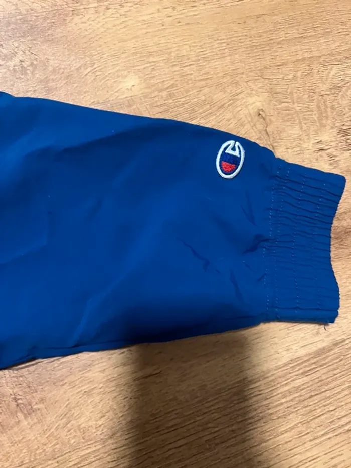 Veste champion vintage rouge et bleu 90s taille S - photo numéro 3
