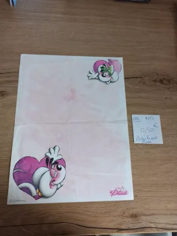 Papier à lettre Diddl édition France 0,50€