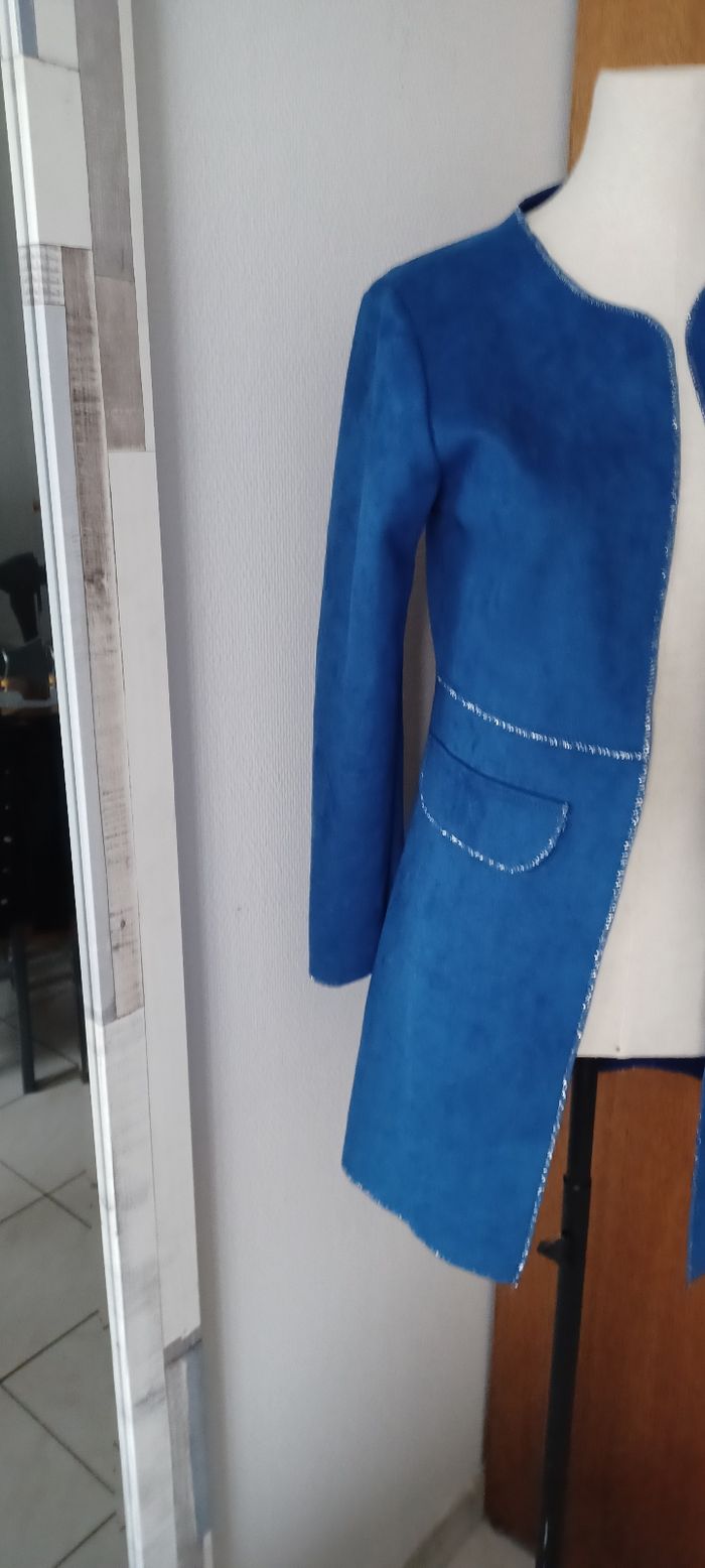 Très jolie veste suédine femme T S - photo numéro 3