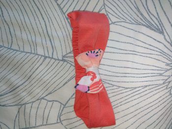 Bandeau couleur corail 3/6 mois