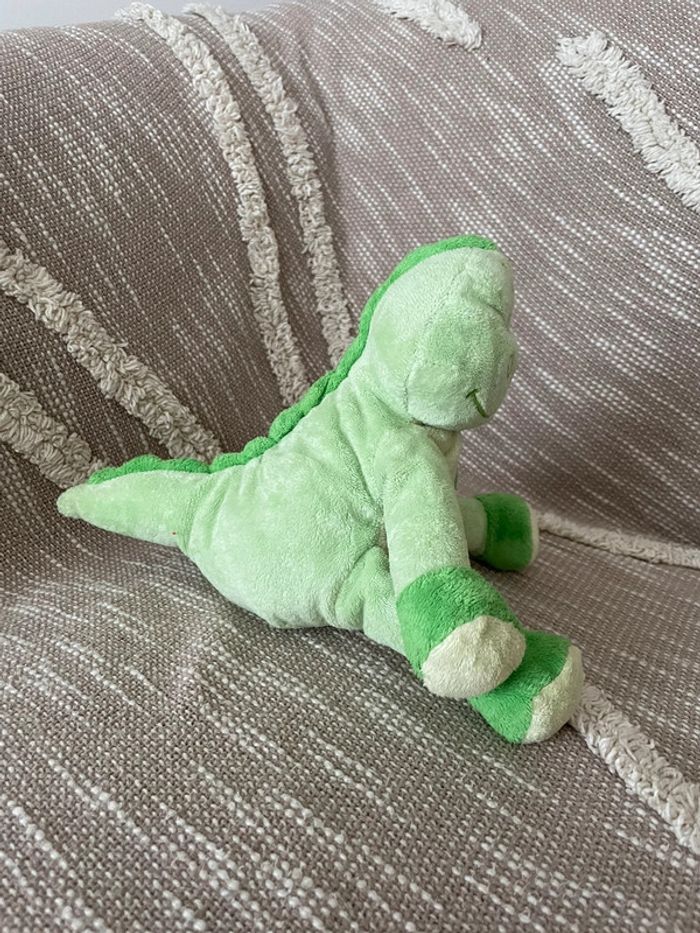 Peluche doudou 22cm bengy dinosaure dragon vert très bon état - photo numéro 2