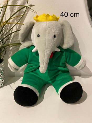 Peluche Babar 40 cm vintage 80