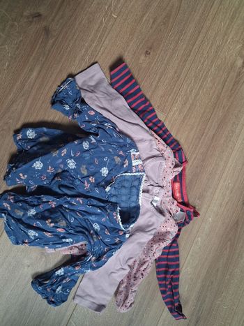 Lot de 4 t shirts fille 6 mois